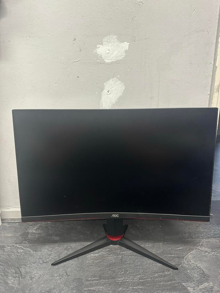 AOC gaming monitor 27 inch, 240hz, curved en verstelbaar, Gebruikt, Curved, Full HD, Minder dan 1 ms