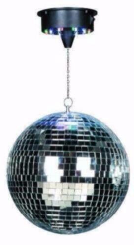 Disco spiegel bol 25 cm met led motor [221-B], Muziek en Instrumenten, Licht en Laser, ., Nieuw, Ophalen of Verzenden, .