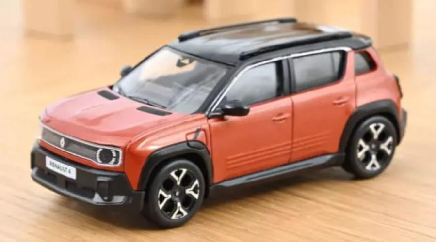 Renault 4 E-Tech 2025 Terracotta Bruin Modelauto 1/43 Norev, Auto, Norev, Ophalen of Verzenden, Norev