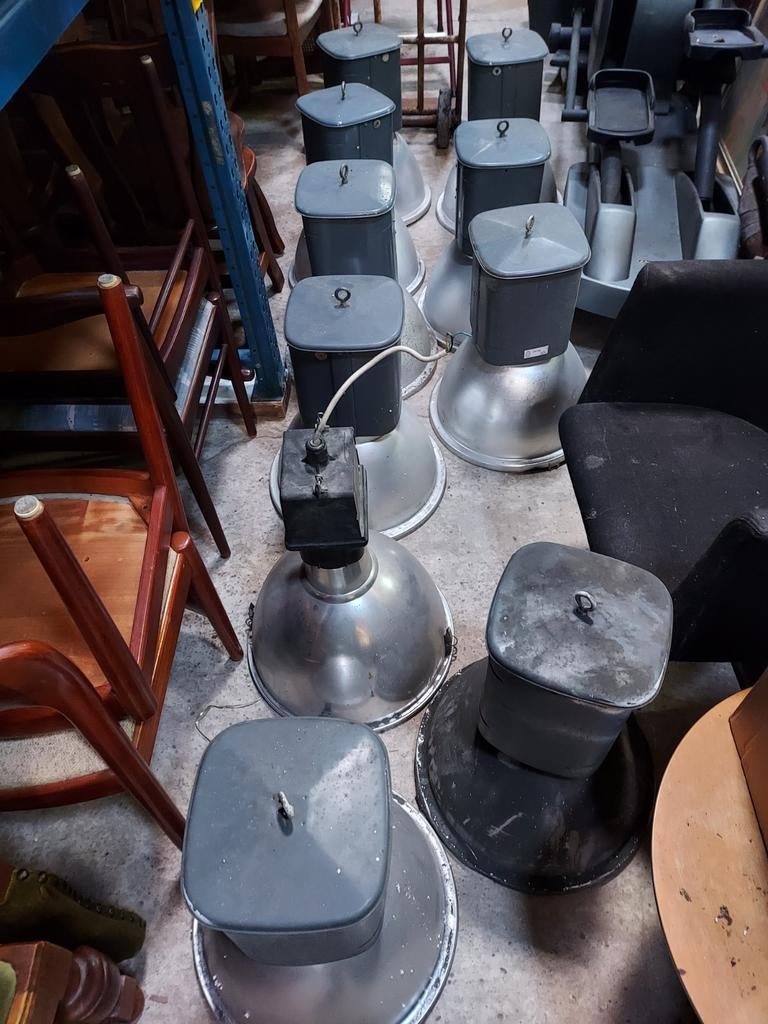 Industriële hanglampen partij fabriekslampen mixpartij, Ophalen, Gebruikt