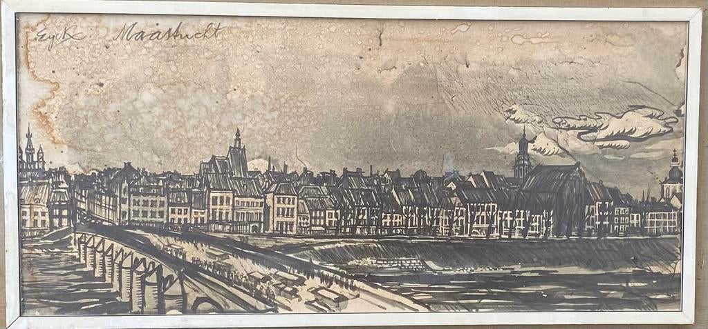 Tekening van Maastricht Charles Eyck, Ophalen, 1980 tot heden, Zo goed als nieuw, Gebouw