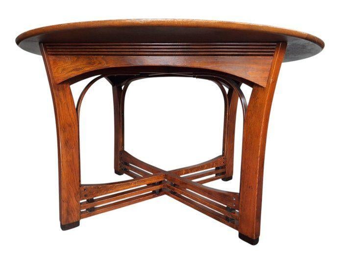 Schuitema art deco eettafel, Ophalen, Gebruikt, Art deco, Rond