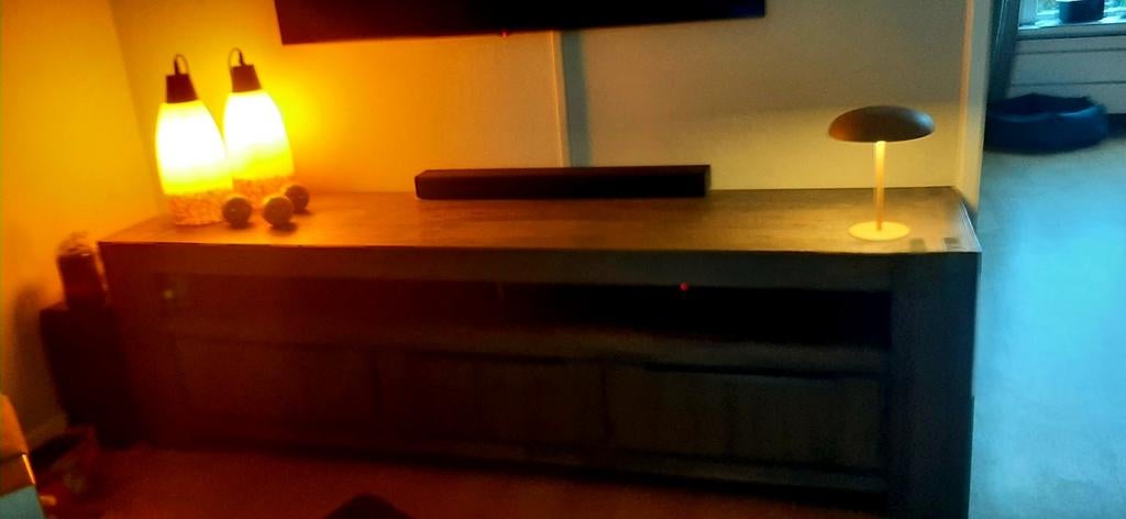 Mooie acasia houten tv meubel, Ophalen of Verzenden, Zo goed als nieuw, 25 tot 50 cm, Minder dan 100 cm