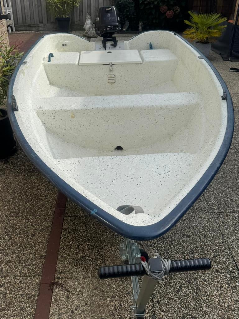 Motorboot met 6 pk, Ophalen, Tot 10 pk, Zo goed als nieuw, 3 tot 6 meter