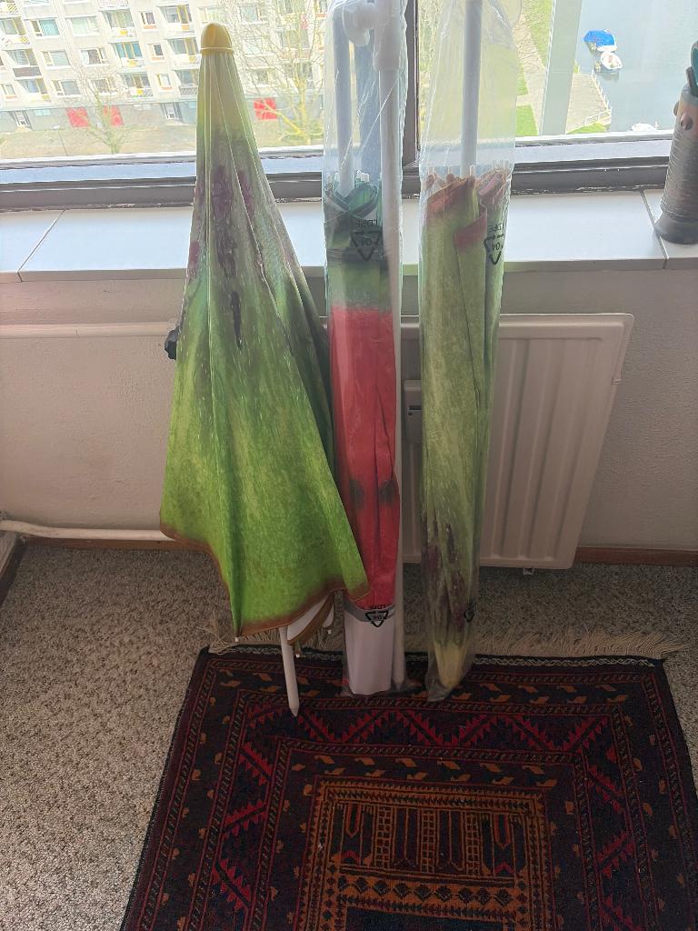 Parasols nieuw in verpakking, Ophalen, Nieuw, Minder dan 1 meter