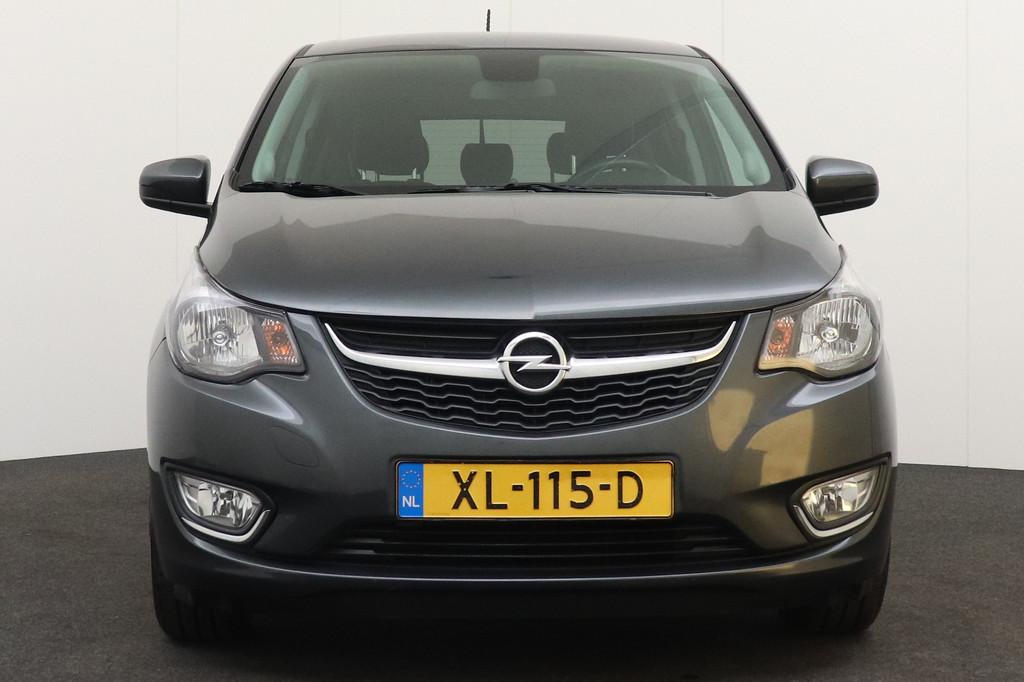 Opel KARL 1.0 75 PK Aut Innovation Carplay Stuur+Stoelverw., Auto's, Opel, 839 kg, Startonderbreker, Gebruikt, Leder en Stof
