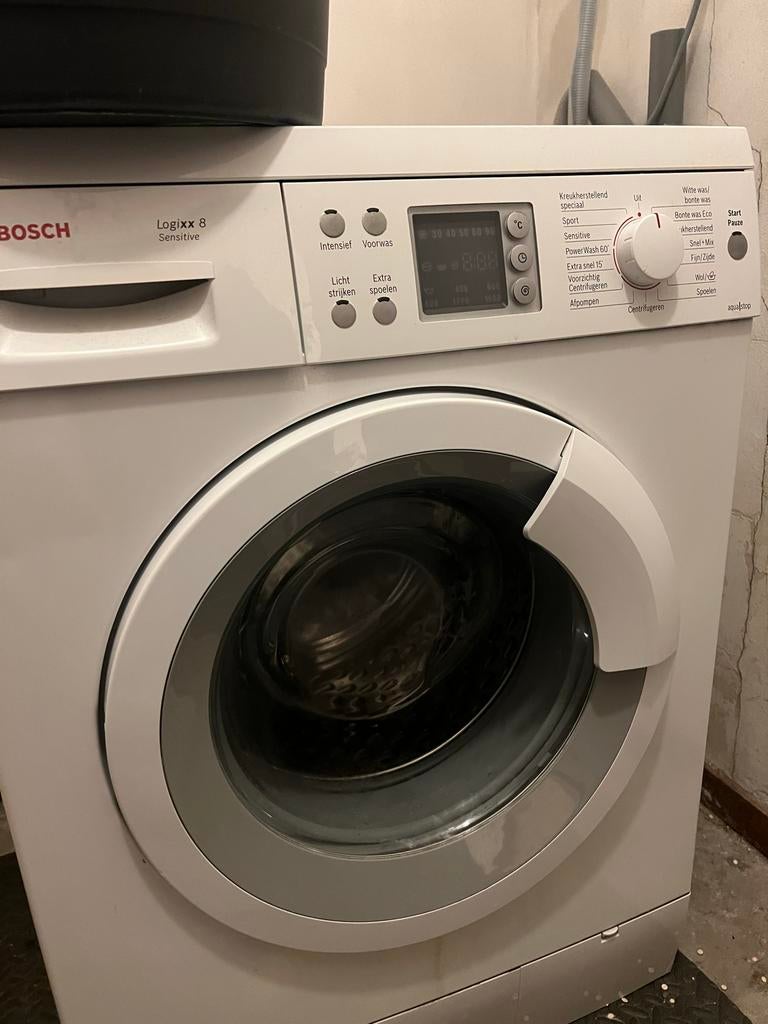 Bosch Logixx 8 Sensitive 1600T 8kg Wasmachine, Ophalen, Gebruikt, 8 tot 10 kg, 1600 toeren of meer