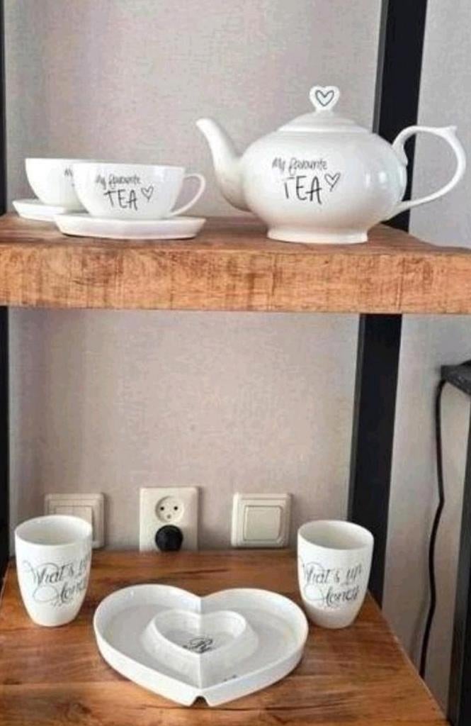 Complete Riviera Maison thee- en koffieset, Huis en Inrichting, Ophalen