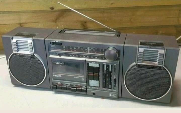 Philips rts7 d8234 radio met bluetooth vintage jaren '80, Ophalen of Verzenden