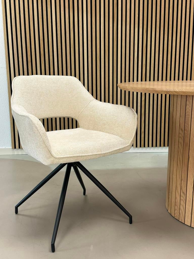 6x Luxe draaistoelen - Nieuw in doos - Direct leverbaar, Huis en Inrichting, Stoelen, N, N, Wit, Nieuw