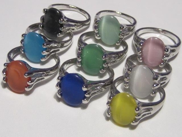 r. Trendy ring 'katteoog' Chrysoberyl, Overige materialen, Verzenden, Nieuw, 17 tot 18