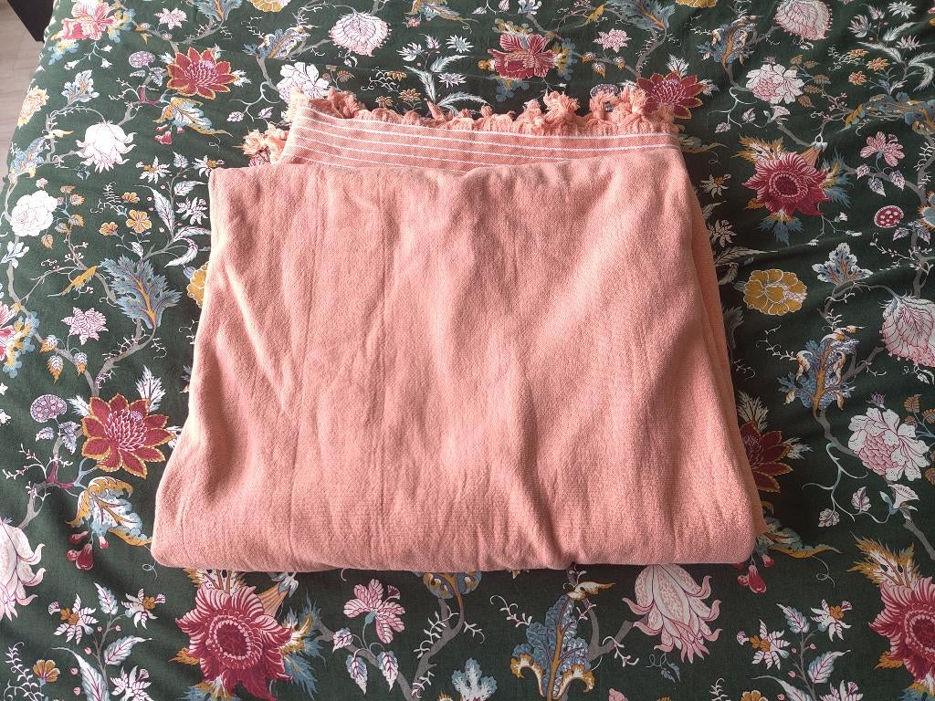 Roze hamamdoek XL strandlaken 200 x 200 cm (Walra), Ophalen of Verzenden, Zo goed als nieuw, Roze