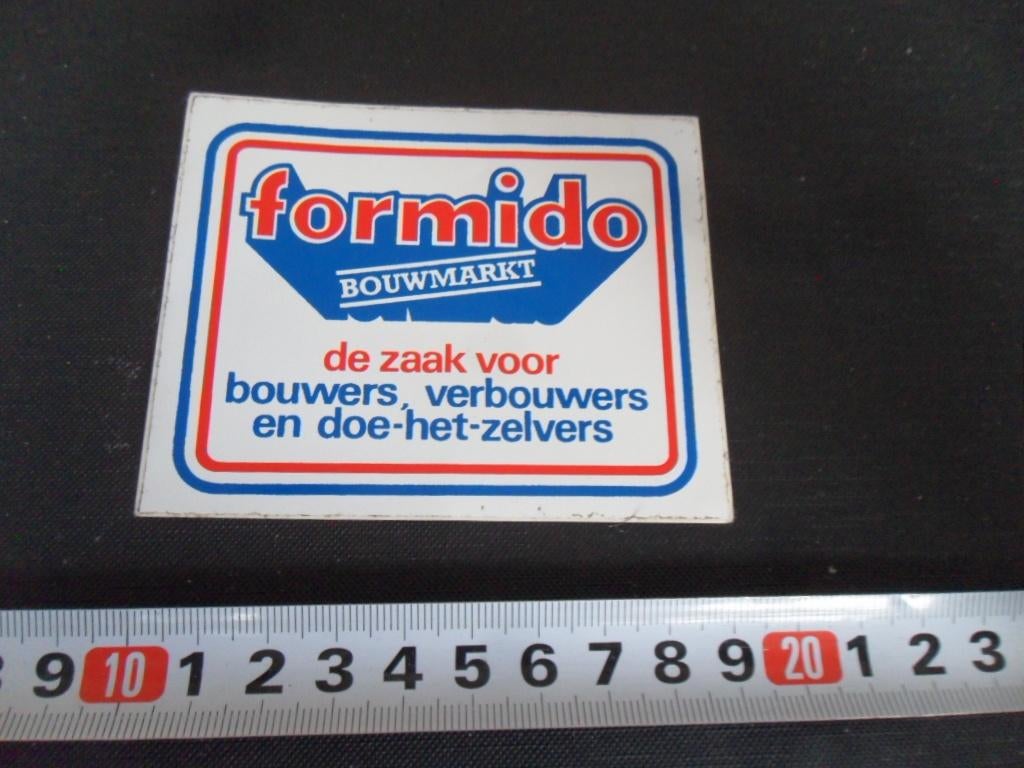 sticker Bouwmarkt FORMIDO, Ophalen, Zo goed als nieuw, Sticker