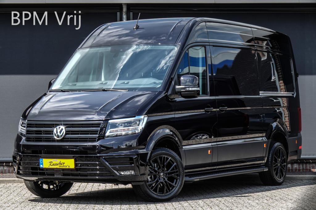 Volkswagen Crafter L3H3 2.0Tdi 177Pk Aut. | 2xSchuifdeur | 3, 12 maanden, Stof, Gebruikt, Zwart