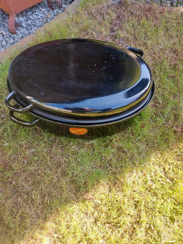 Pristalit braadpan, Ophalen, Gebruikt, Gietijzer, Koekenpan of Braadpan