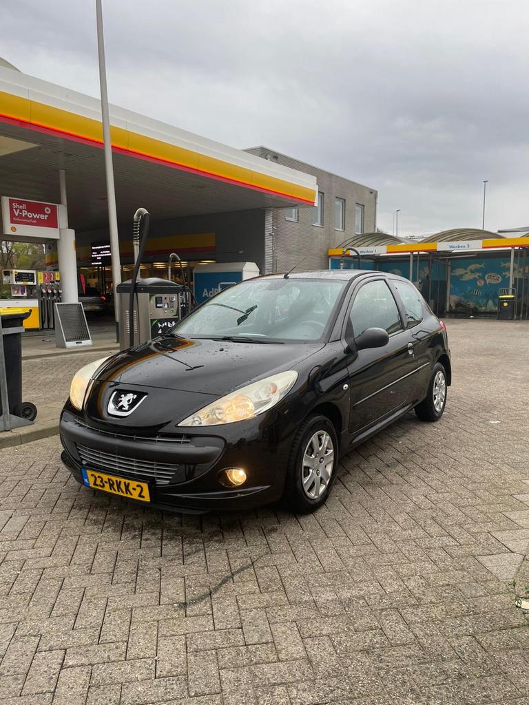 Peugeot 206+ 1.4 3D 2011 Zwart, Auto's, Peugeot, Voorwielaandrijving, Stof, Zwart, 4 cilinders