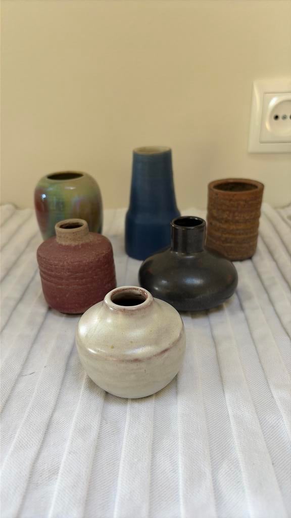 6 kleine Mobach vaasjes, Antiek en Kunst, Ophalen of Verzenden