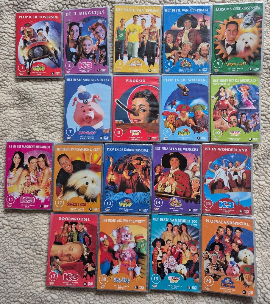 Studio 100 dvd collectie, Alle leeftijden, Ophalen, Zo goed als nieuw