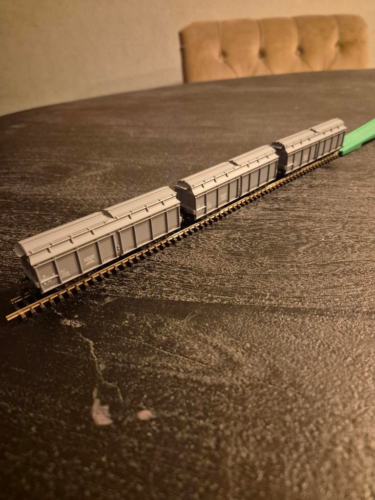 Wagon Roco 46225 RecyclageVAM 60 - Bleu, Boîte D'origine Et Attelages Harpons