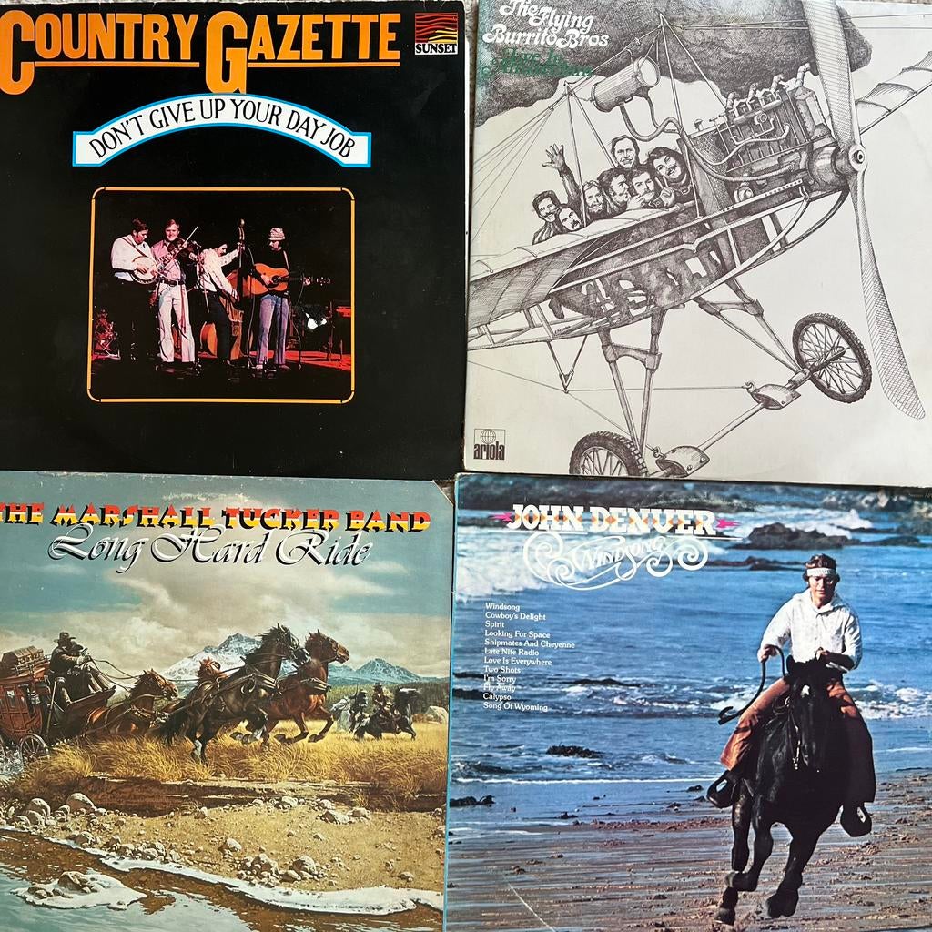 4 originele country elpees, jaren 70 vinyl, Cd's en Dvd's, Vinyl | Country en Western, Ophalen of Verzenden, Gebruikt, 12 inch