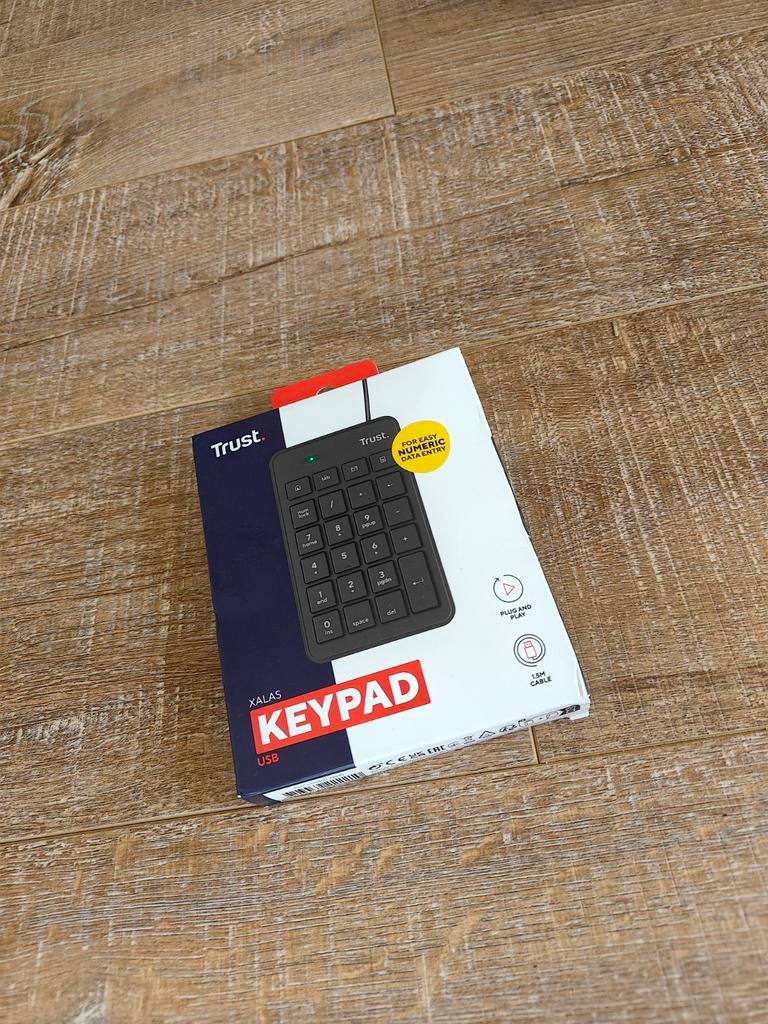 Trust Xalas USB Numeriek Toetsenbord - Nieuw, Computers en Software, Toetsenborden, Ophalen of Verzenden, Nieuw