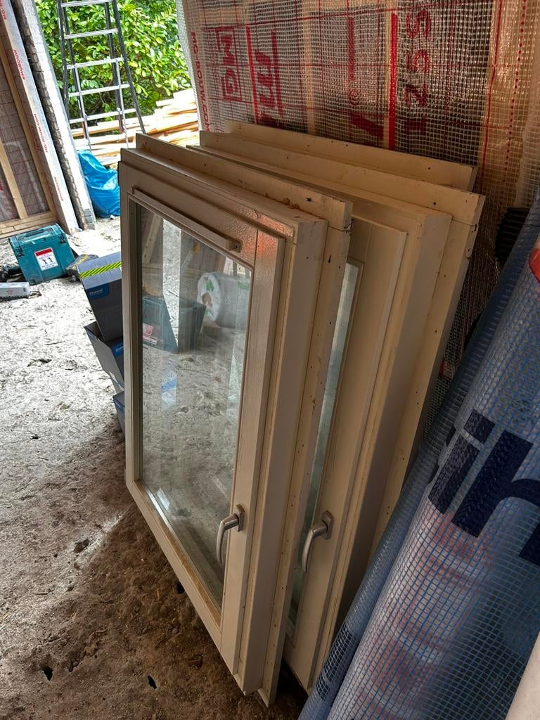 Draai/kiepraam 7 stks, Doe-het-zelf en Verbouw, Glas en Ramen, Ophalen, Gevelraam of Ruit, 80 tot 120 cm, 120 tot 160 cm