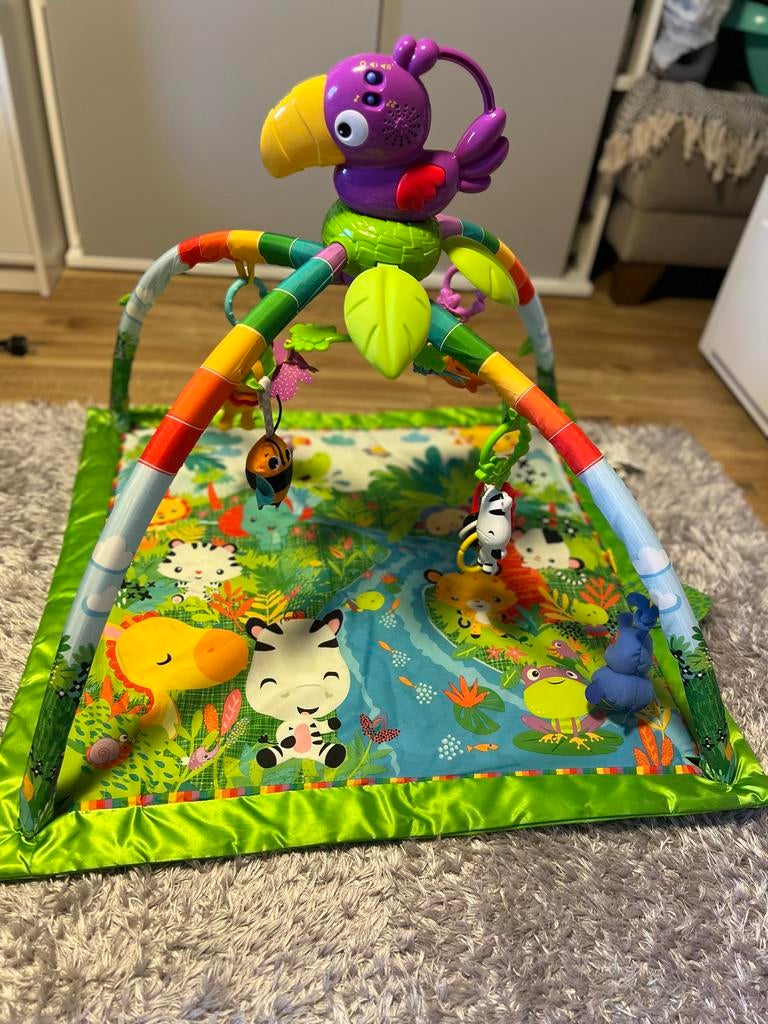 Fisher Price Babygym met geluid en licht - jungle thema, Ophalen of Verzenden, Zo goed als nieuw, Babygym, Met licht