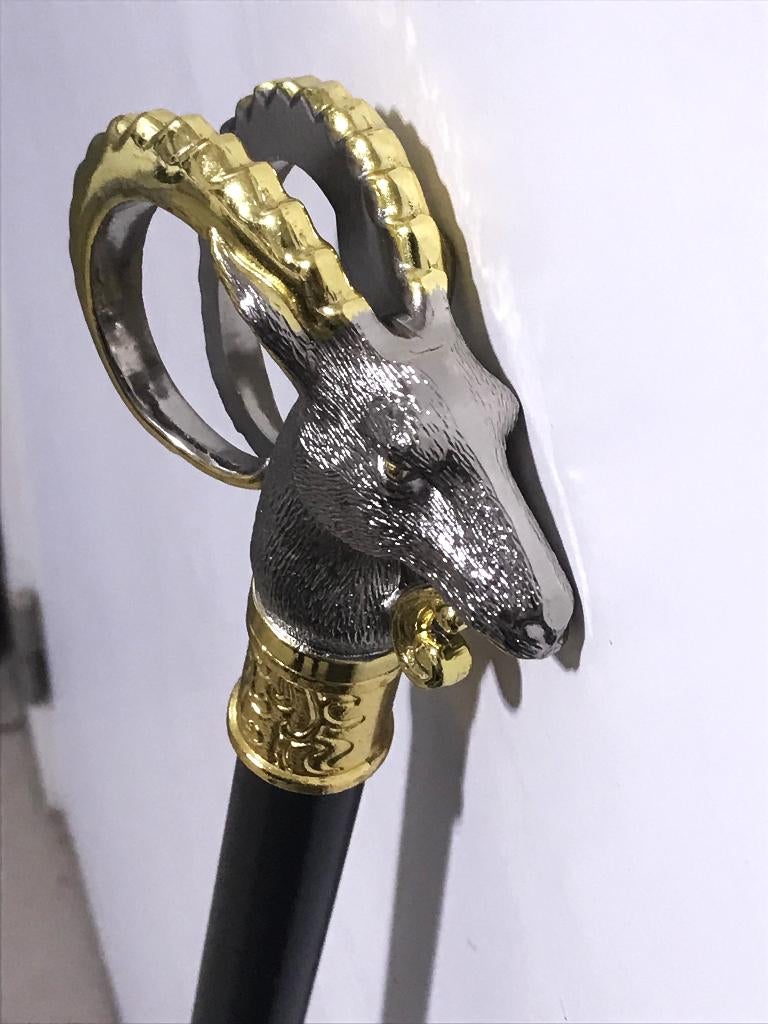 Luxe Wandelstok Ram Sierdegen goud verguld✨😎💑👌, Ophalen of Verzenden, Verstelbaar, Nieuw