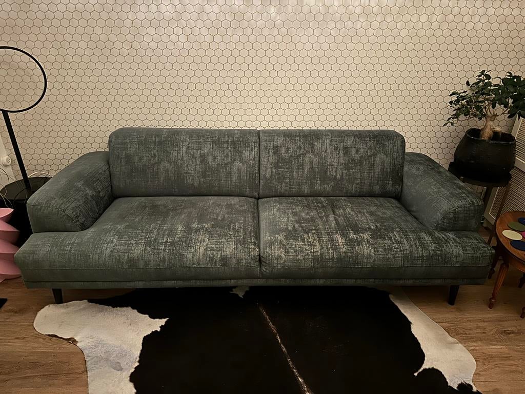 Vt wonen brush bank driezitsbank, Ophalen, Driepersoons, 75 tot 100 cm, Zo goed als nieuw