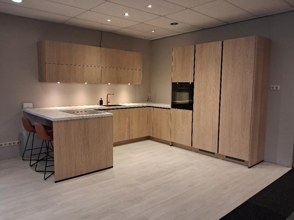 Brons Greeploze Japandi stijl keuken, U-keuken, Overige kleuren, Nieuw, Ophalen of Verzenden