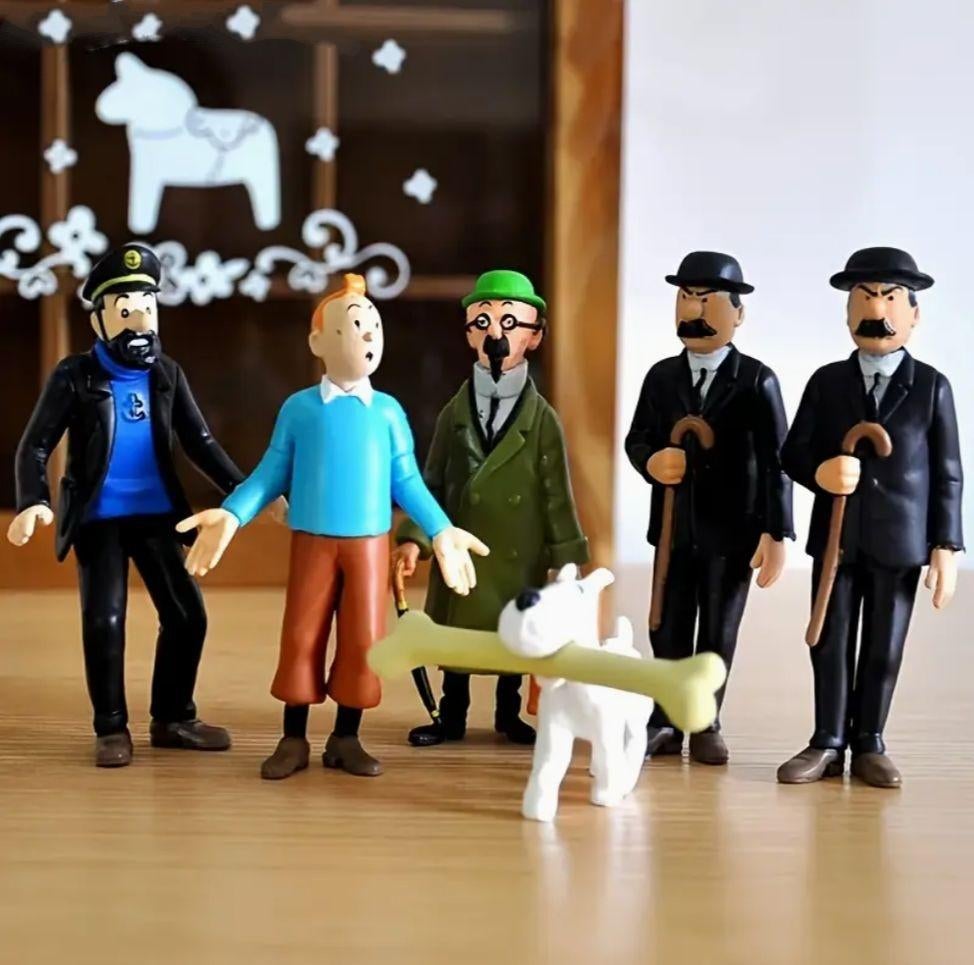 kuifje en zn maten, Ophalen of Verzenden, Kuifje, Zo goed als nieuw, Beeldje of Figuurtje