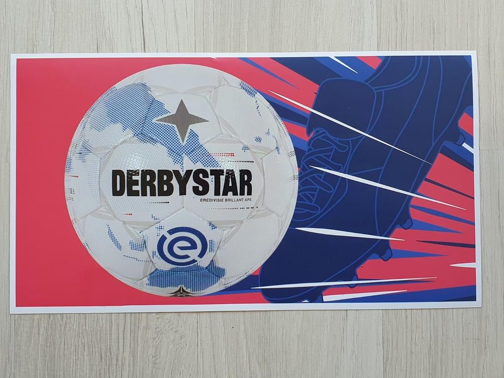Voetbalplaatjes Plusmarkt XXL sticker Derbystar, Plus, Verzenden