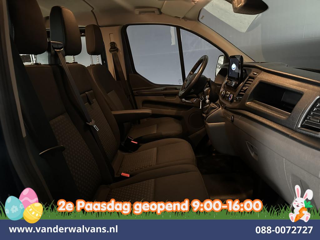Ford Transit Custom 2.0 TDCI 131pk L2H1 Dubbele Cabine Euro6, Voorwielaandrijving, Stof, Gebruikt, 4 cilinders