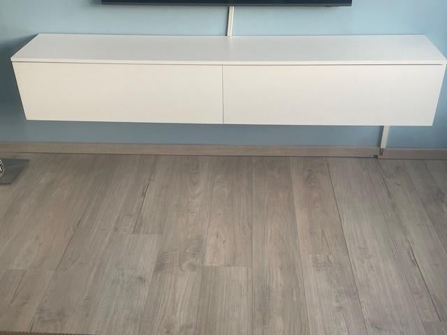 Zwevend tv meubel, Huis en Inrichting, Kasten | Wandmeubels, Ophalen, Kunststof, Met klep(pen), 150 tot 200 cm