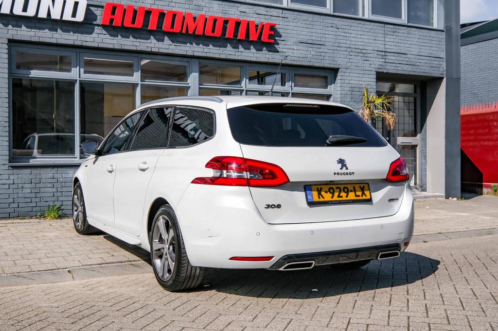 Peugeot 308 SW 1.5 BlueHDi Blue Lease GT-Line|lane-Assist|Ma, Stof, Gebruikt, 4 cilinders, Wit