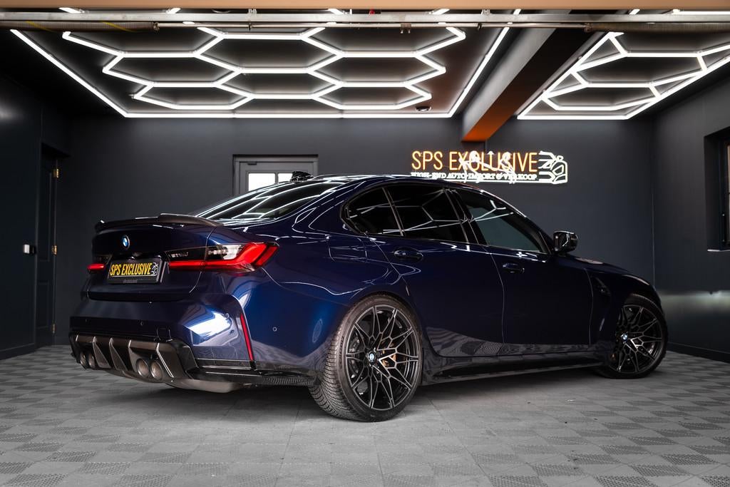 BMW 3 Serie M3 xDrive Competition Keramisch / Buckets / Tans, Auto's, Automaat, Blauw, Bedrijf, Vierwielaandrijving