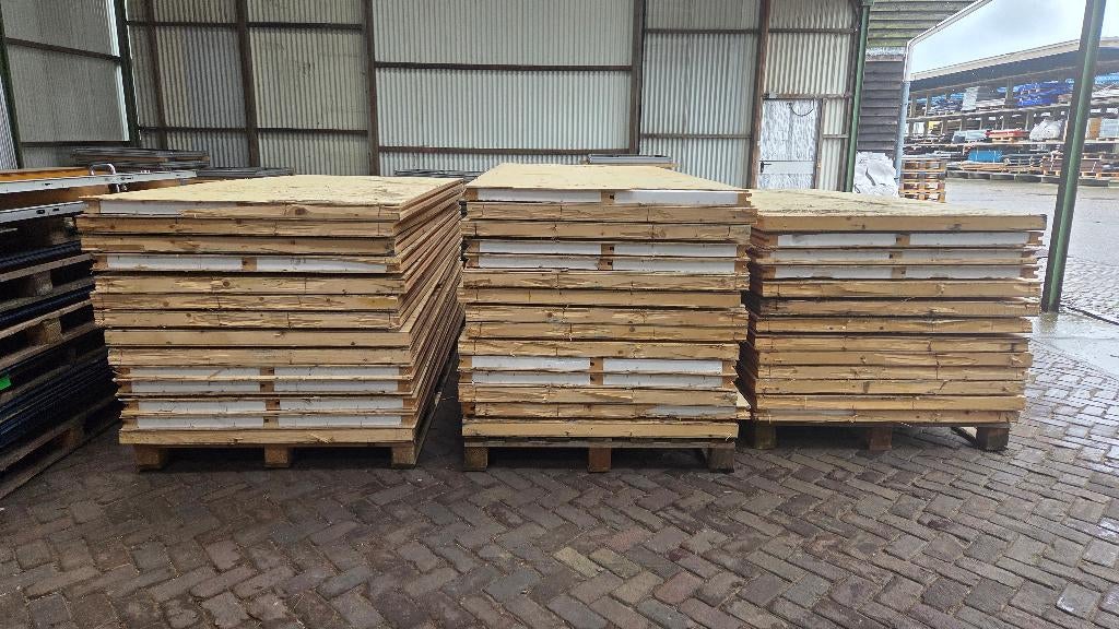 Dakplaten dakpanelen dakbeschot ( 277 ), Ophalen, Gebruikt, Nb, Nb