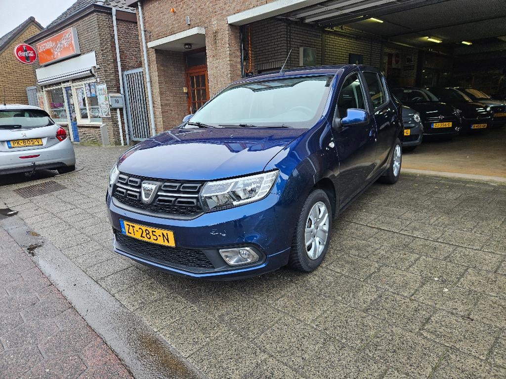 Dacia Sandero 1.0 74 PK 2019 Blauw, Auto's, Dacia, Stof, 1090 kg, Blauw, Origineel Nederlands