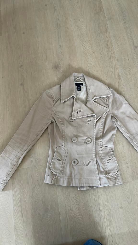 Leuk dames jasje mt 34 van H&M, Ophalen of Verzenden, Zo goed als nieuw, Maat 34 (XS) of kleiner, Beige