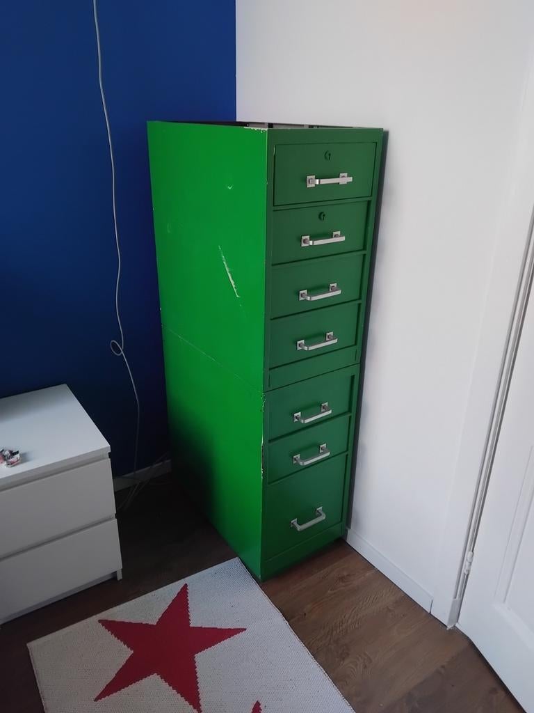 Groene ladenkast 2 delen, Ophalen