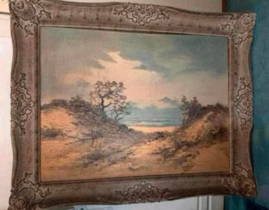 Schilderij Antiek schilderij van duin gezicht Wim Nefkens ?, Antiek en Kunst, Kunst | Schilderijen | Klassiek, Ophalen of Verzenden
