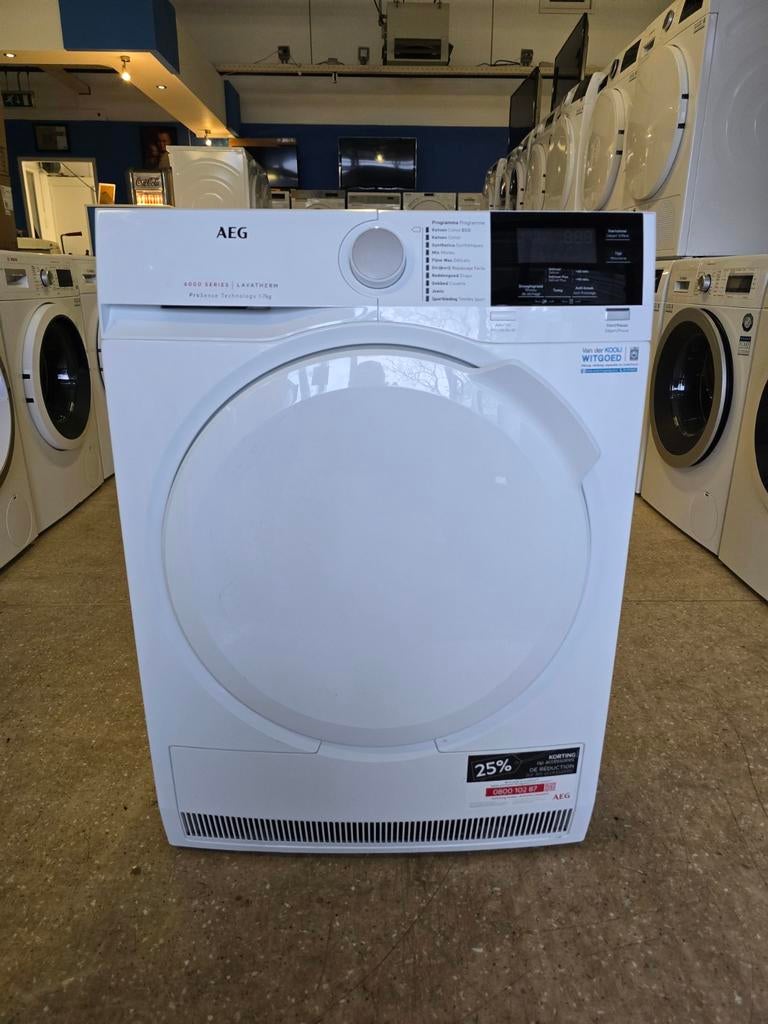 AEG 6000 Series condensdroger | 7 kilo | Gratis thuis 🚚✅️, Jirnsum, 6 tot 8 kg, Anti-kreukfase, Zo goed als nieuw
