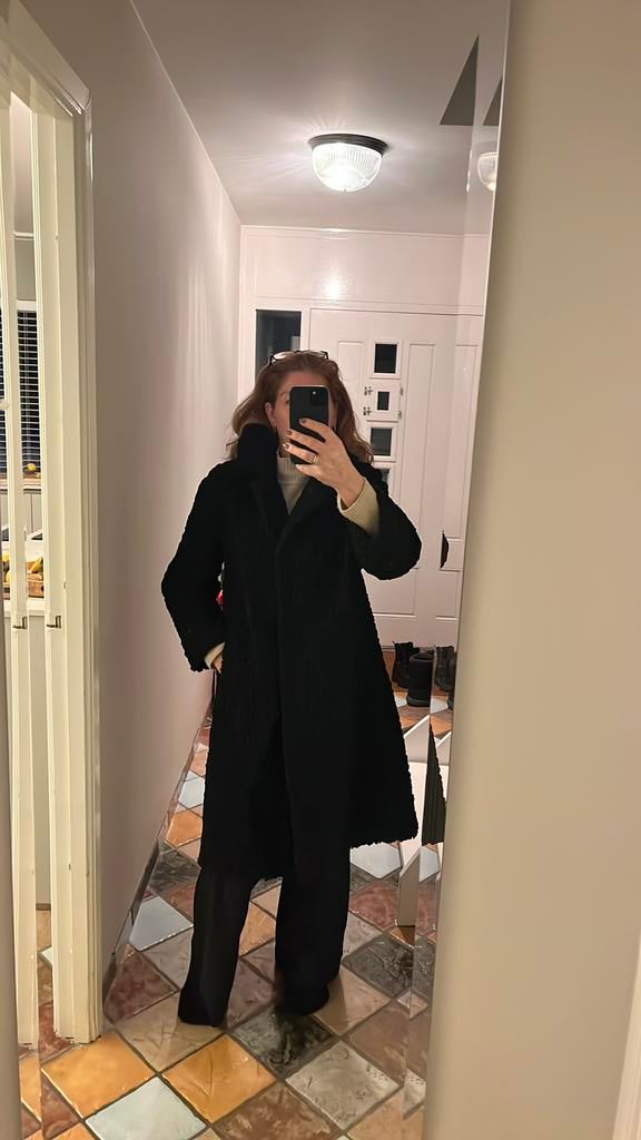 Originele Astrakan jas puntgaaf vintage, Ophalen of Verzenden, Zo goed als nieuw