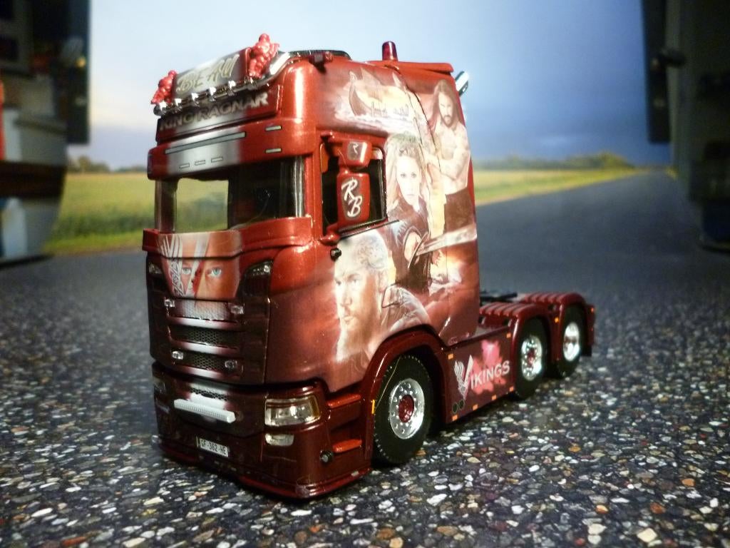 WSI Scania Transport Beau, Hobby en Vrije tijd, Modelauto's | 1:50, Ophalen of Verzenden, Nieuw, Bus of Vrachtwagen, Wsi