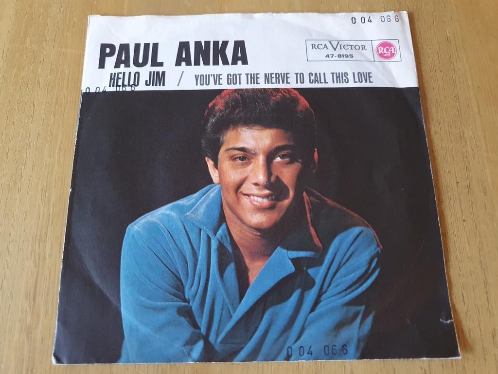 Paul Anka - Hello Jim, Ophalen of Verzenden, Zo goed als nieuw, Pop