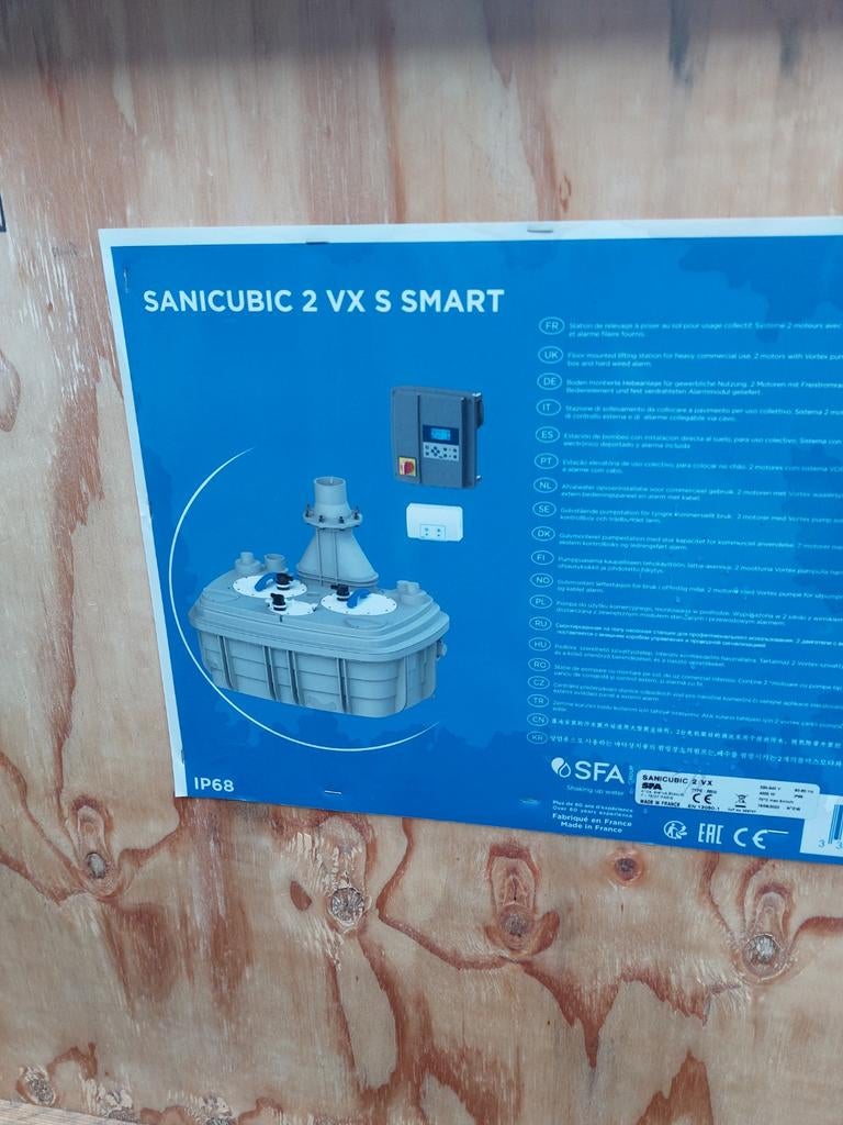 Sanicubic 2 vx s smart .tekoop nieuw in kist, Ophalen of Verzenden, Nieuw
