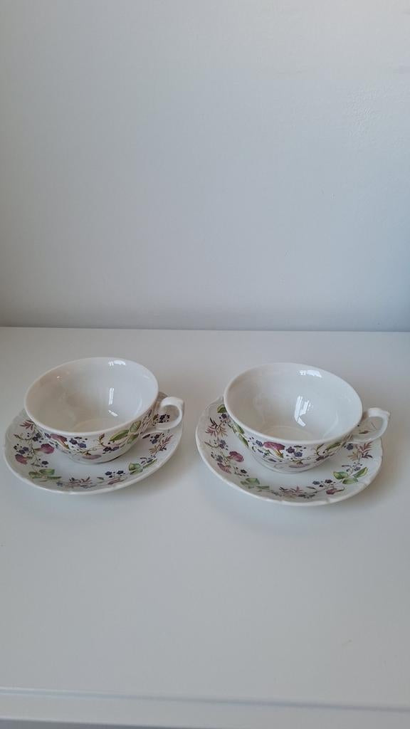 Pontesa Spanje Kopjes en Schotels - Set van 2, Ophalen of Verzenden, Zo goed als nieuw, Overige stijlen, Kop(pen) en/of Schotel(s)