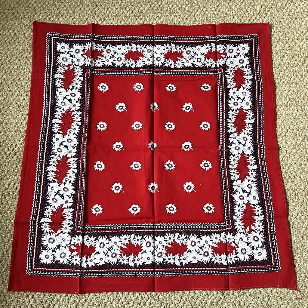 Rode Boerenzakdoek/Cowboy 55x55 cm (Carnaval), Carnaval, Onbekend, Overige maten, Ophalen of Verzenden