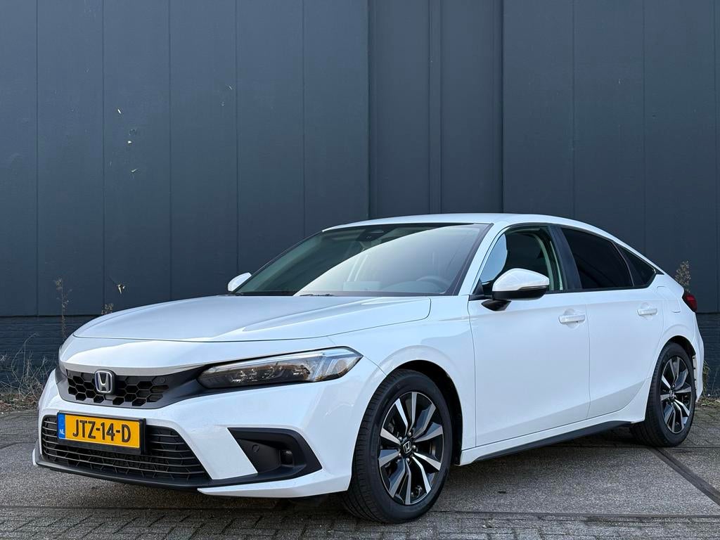 Honda Civic 2.0 Hybrid 184PK Ecvt, Auto's, Honda, Stof, Wit, Dealer onderhouden, Geïmporteerd