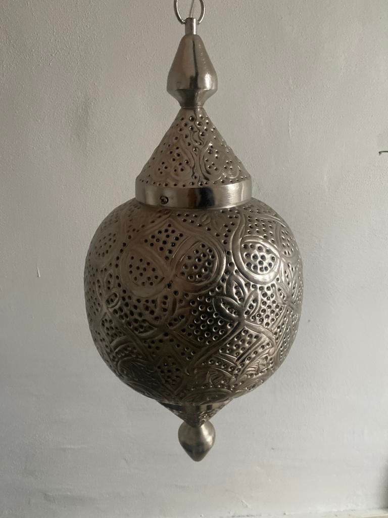 Mooie Marokkaanse Hanglamp, Ophalen of Verzenden, Zo goed als nieuw, Metaal, Minder dan 50 cm